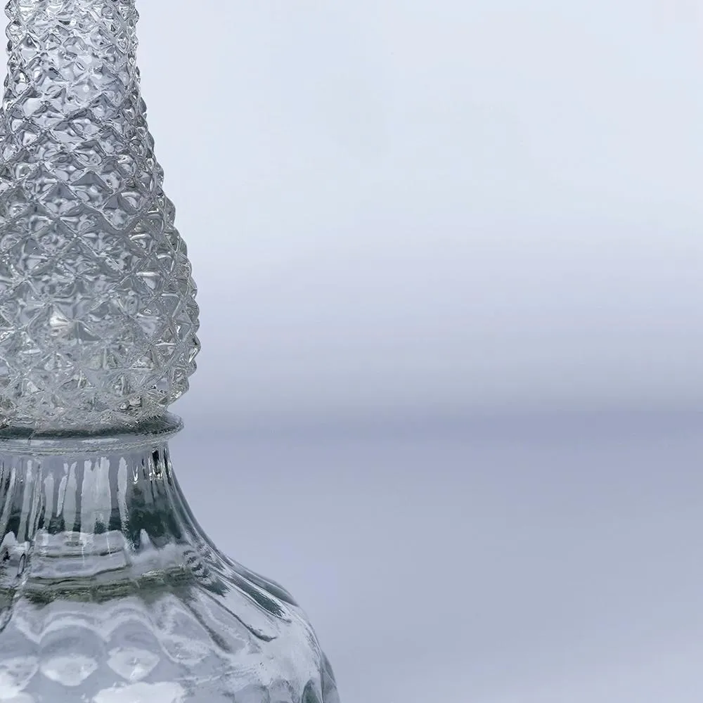 Mystique Clear Taper Candle Holder- Set of 2