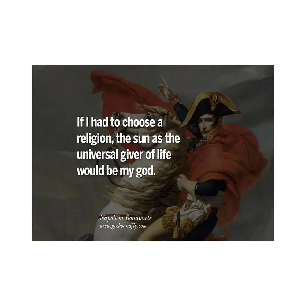Napoleon Bonaparte Quote poster Regular Size Poster 9" X 12"