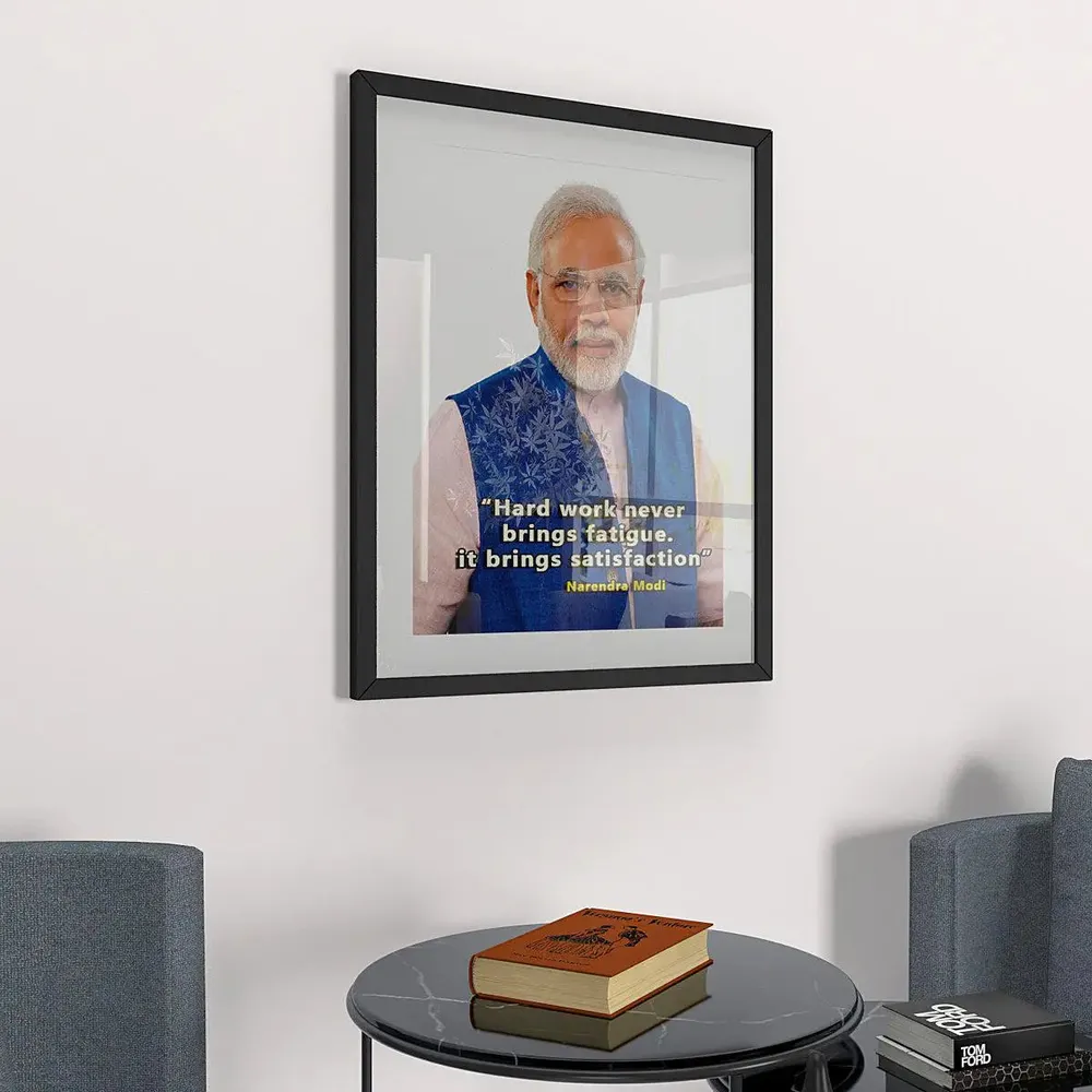 Narendra Modi Ji Motivational Quote Framed Wall Painting