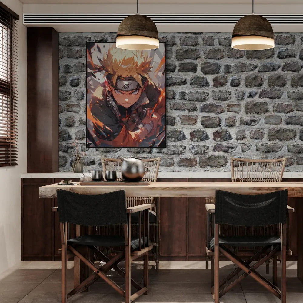 Naruto Uzumaki Anime Canvas Wall Painting With Frame