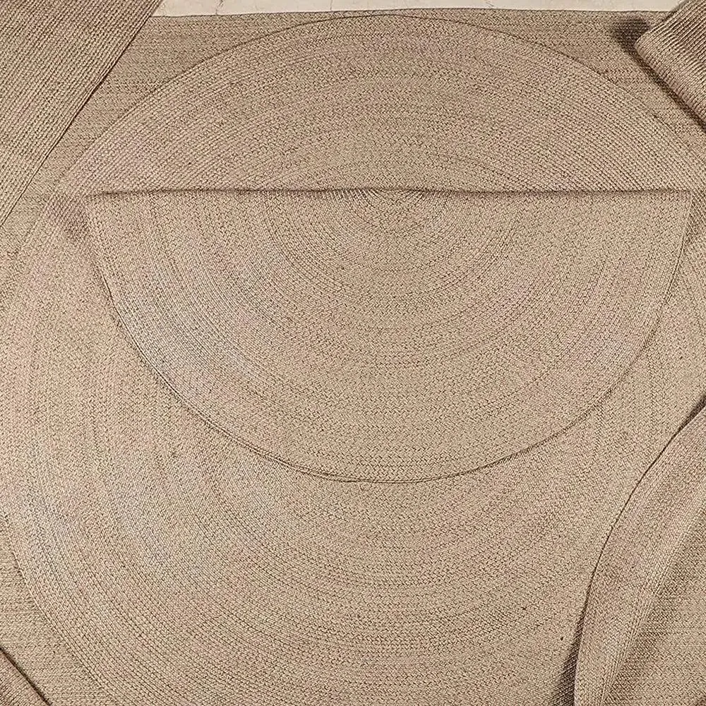 Natural Beige Traditional Handwoven Area Rug (9 x 12) ft