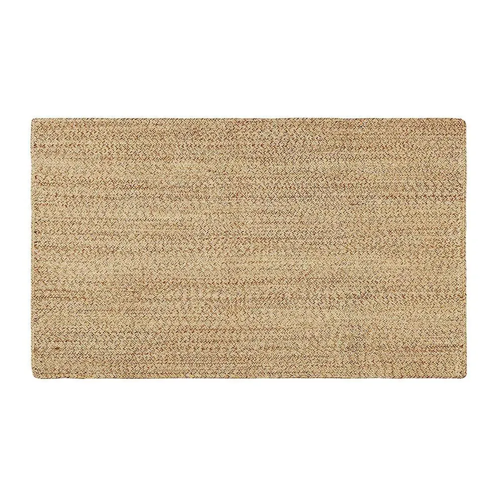 Natural Beige Traditional Handwoven Area Rug (9 x 12) ft