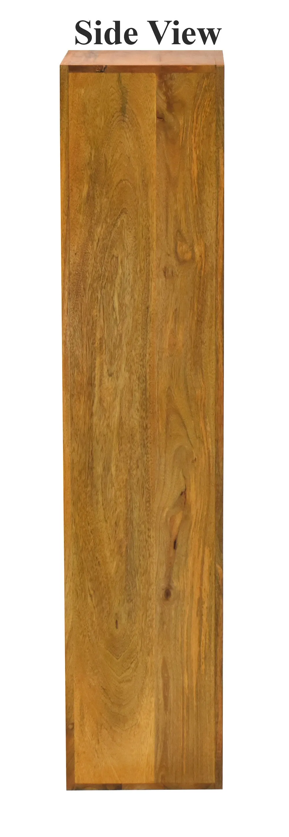 Natural Wood Multipurpose Four Compartment Floor Bookshelf