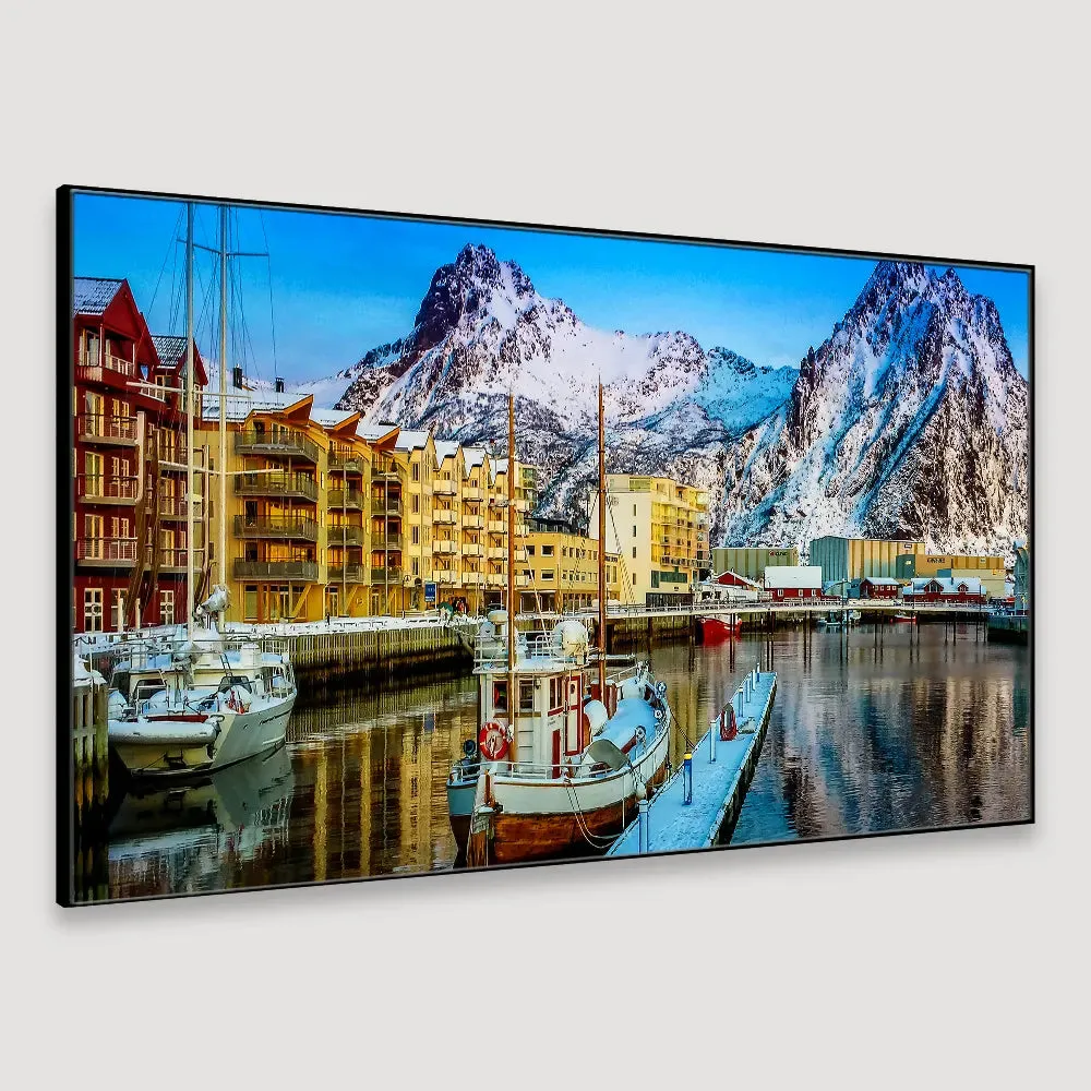 Nature's Scenery Canvas Big Panoramic Wall Hanging With Wood Frame