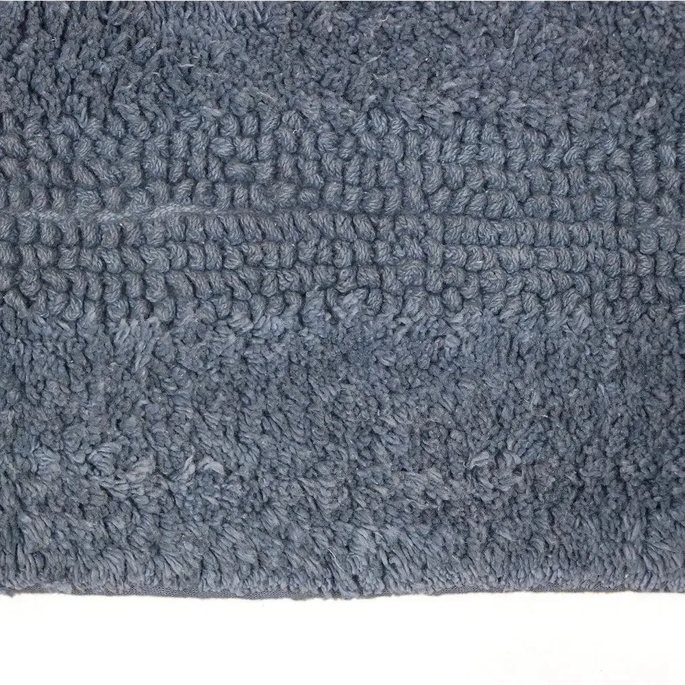 Navy Blue Designer Cotton Bath Runner (55x150) cm