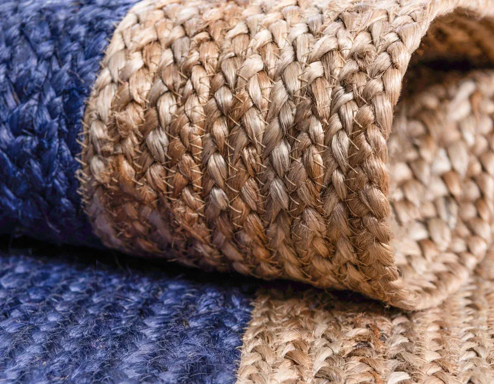 Navy Blue Tint Classic Jute Rug S (4*6ft)