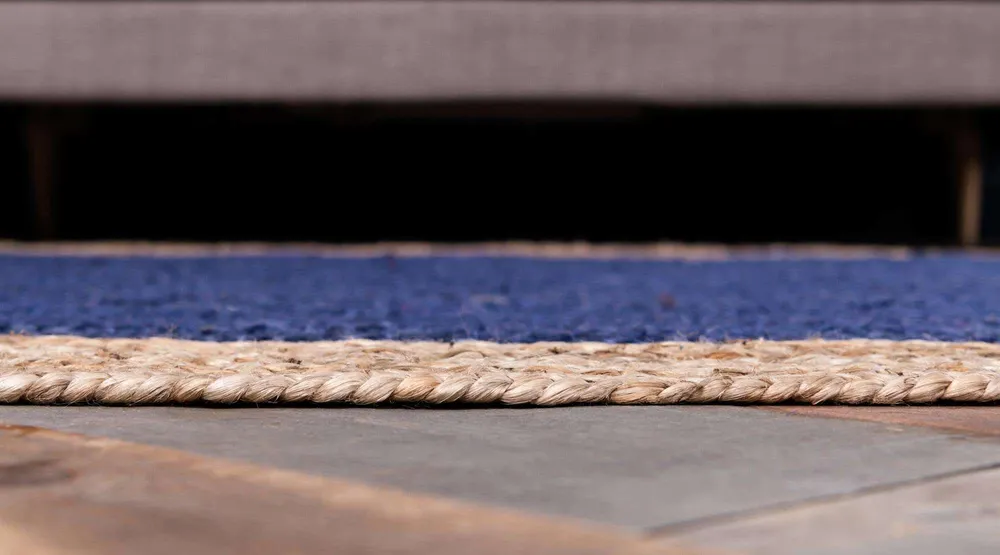 Navy Blue Tint Classic Jute Rug S (4*6ft)