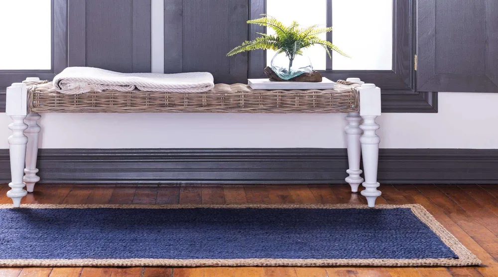 Navy Blue Tint Classic Jute Rug S (4*6ft)