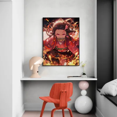 Nezuko Kamado Demon Slayer Anime Canvas Wall Painting