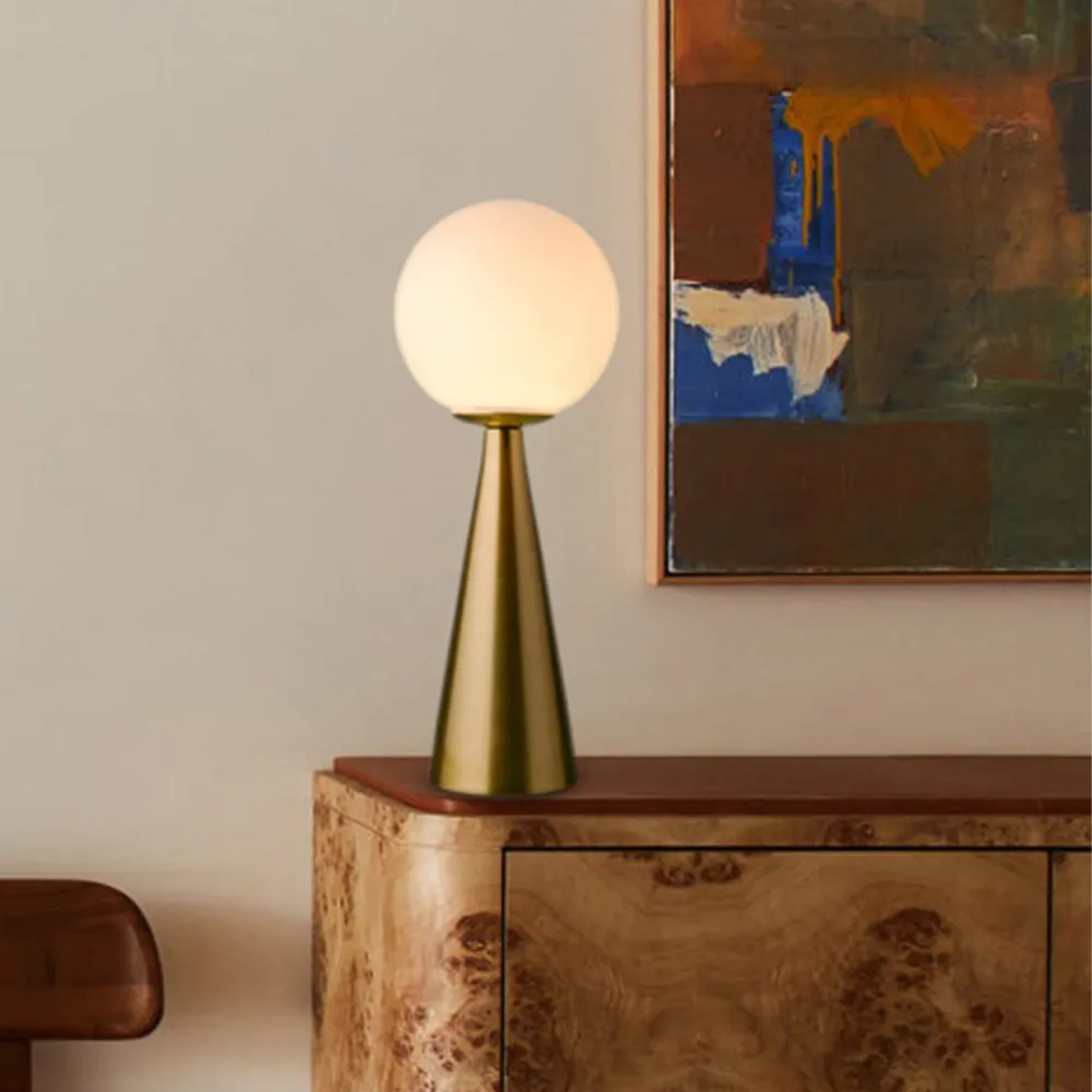 "Orb's Ascent' Table Lamp in Gold Finish