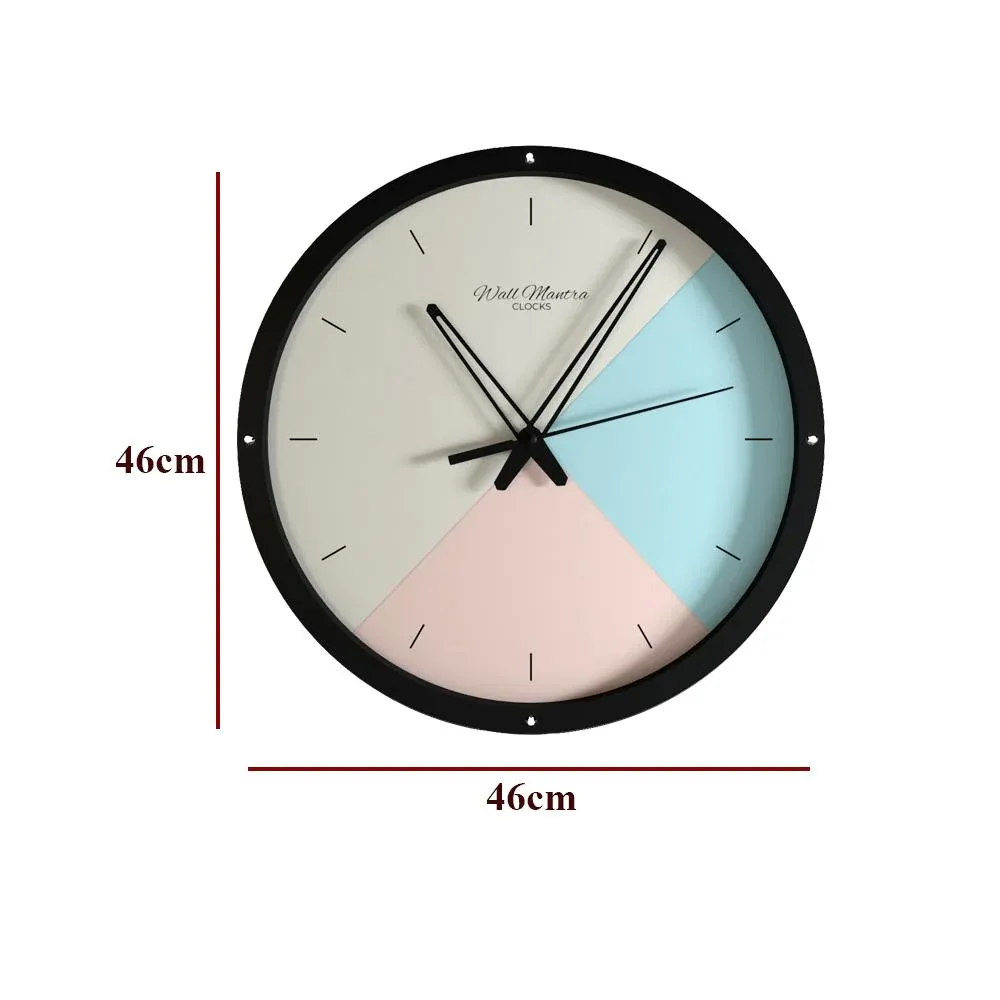 Pastel Mosaic Big Designer Wall Clock