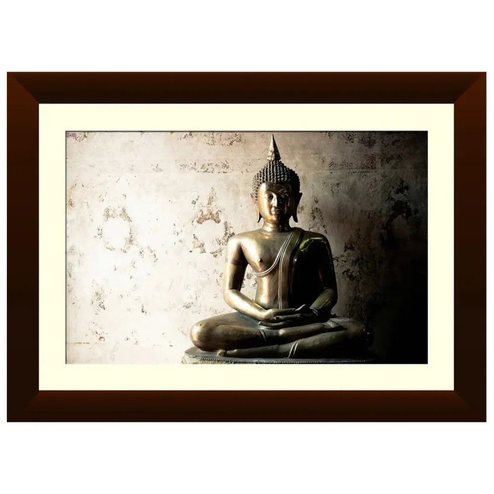 Peaceful Lord Gautam Buddha Wall Frame Painting