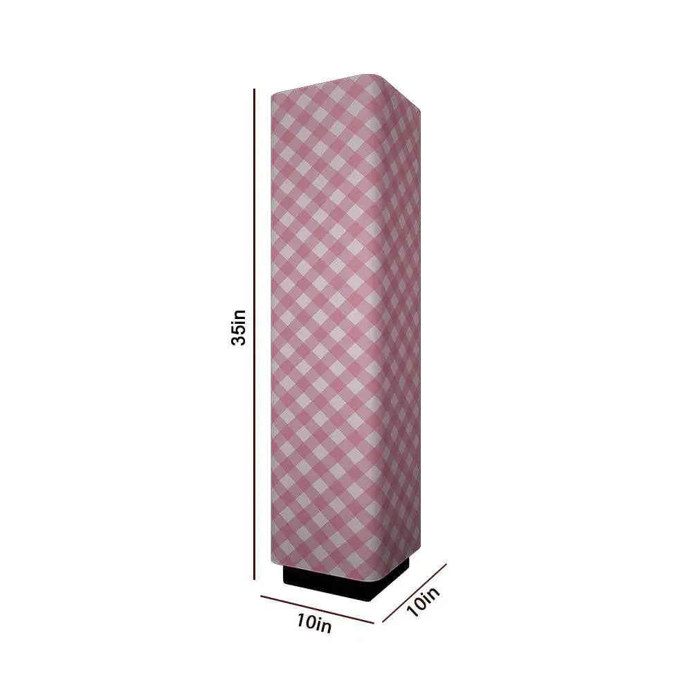 Pink Checks Warm Rectangle Floor Lamp