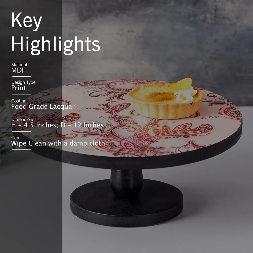 Pink Designer Classic MDF Cake Stand