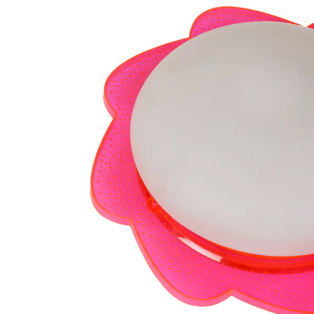 Pink Floral Bordered Decorative Flush Mount Light