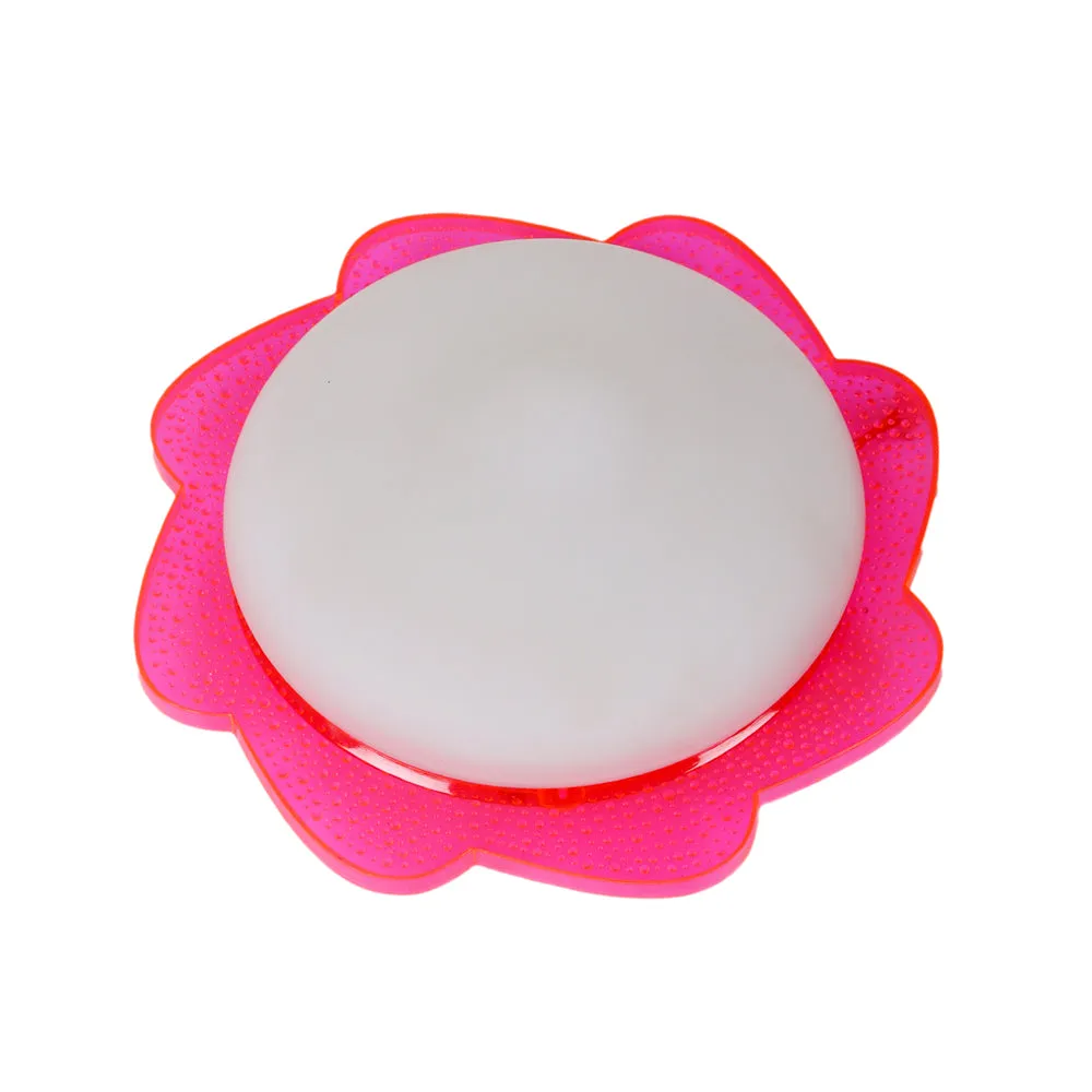 Pink Floral Bordered Decorative Flush Mount Light