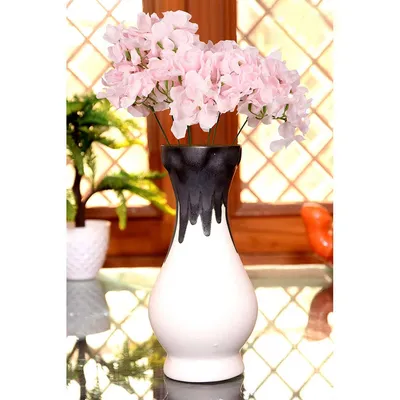 Pink French Hydrangea Artificial Flower Stick