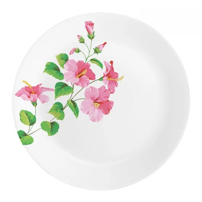Pink Hibiscus Alluring Dinner Set of 27 Pieces