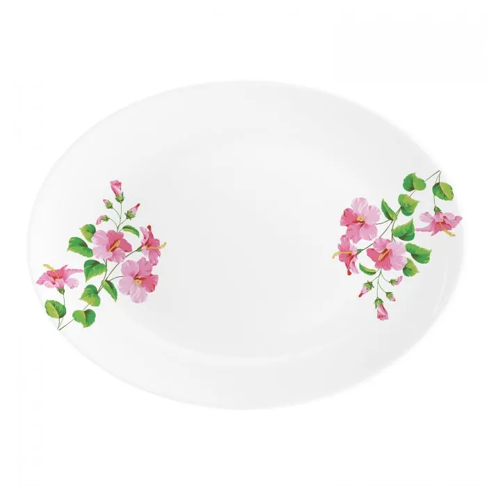 Pink Hibiscus Alluring Dinner Set of 27 Pieces
