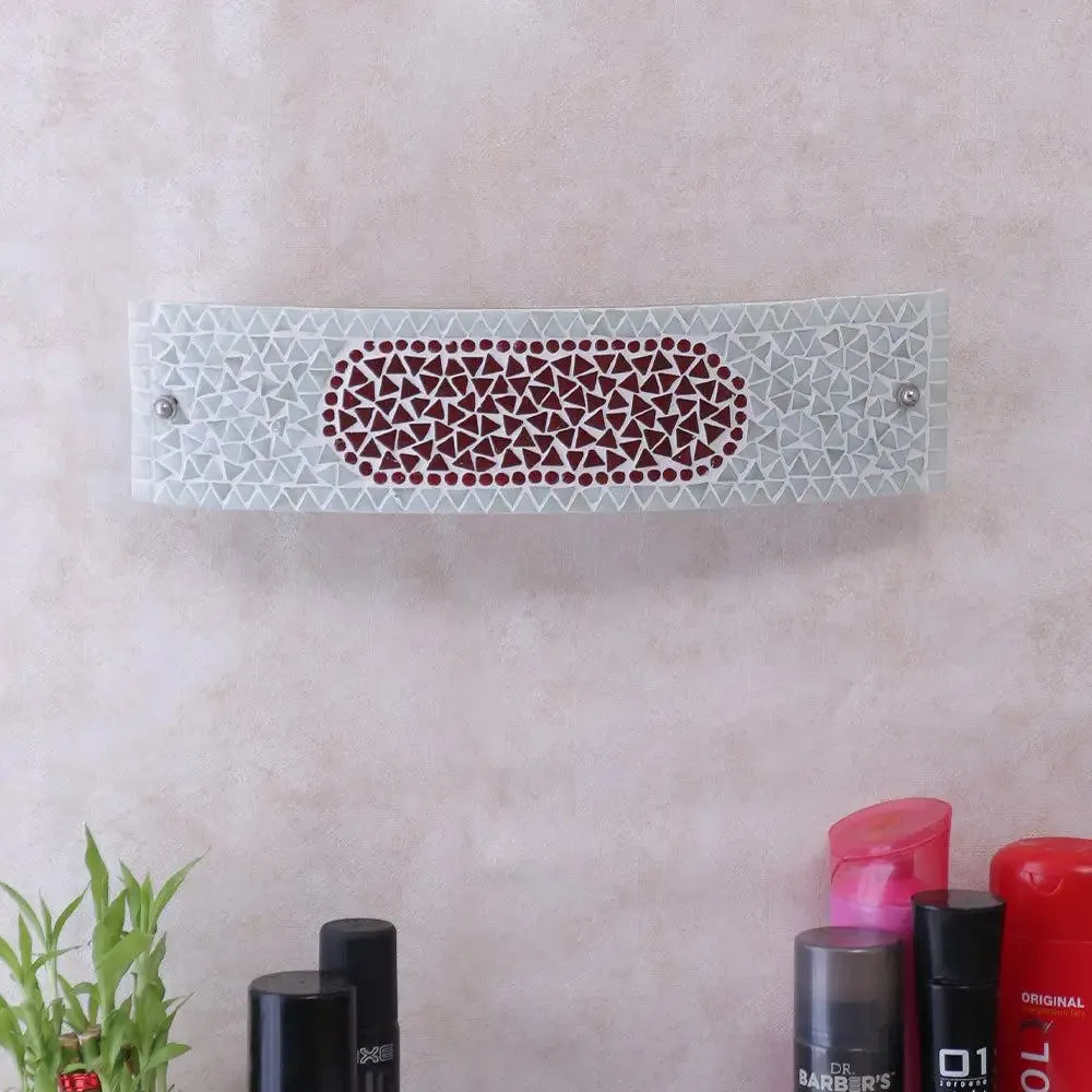 Pink hue Glass Bathroom Light