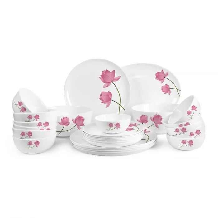 Pink Iris Charming Dinner Set of 27 Pieces