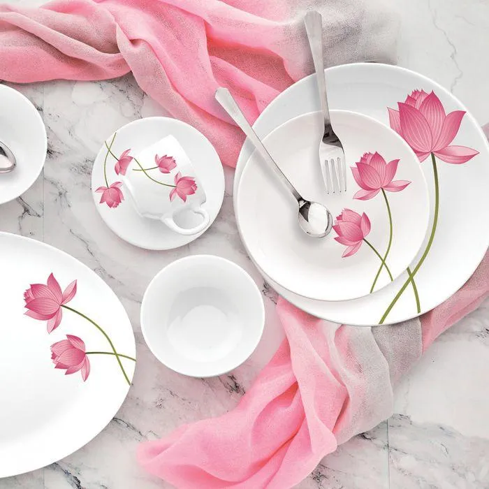 Pink Iris Charming Dinner Set of 27 Pieces