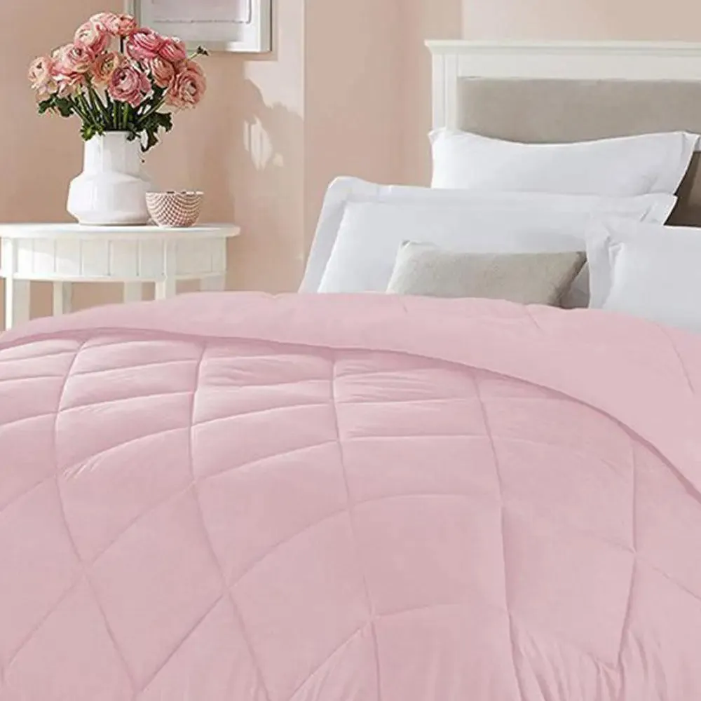 Pink Quilted Double Bed Comforter
