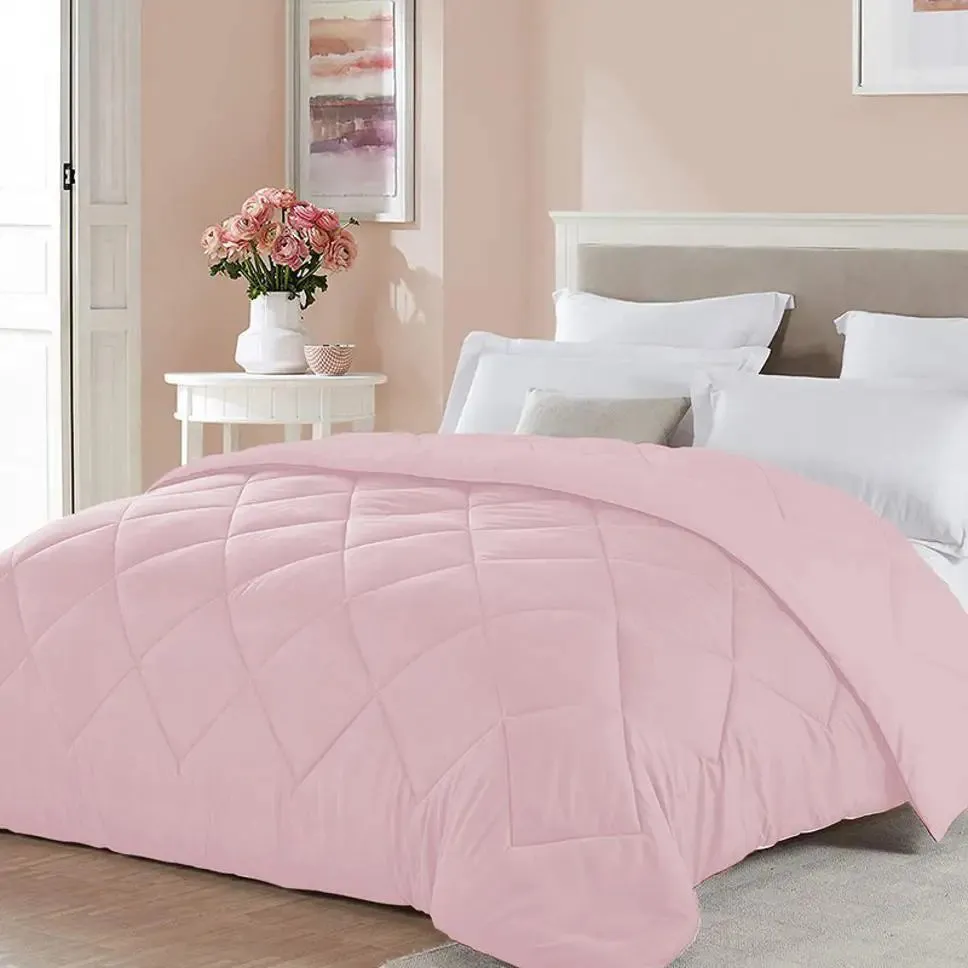 Pink Quilted Double Bed Comforter