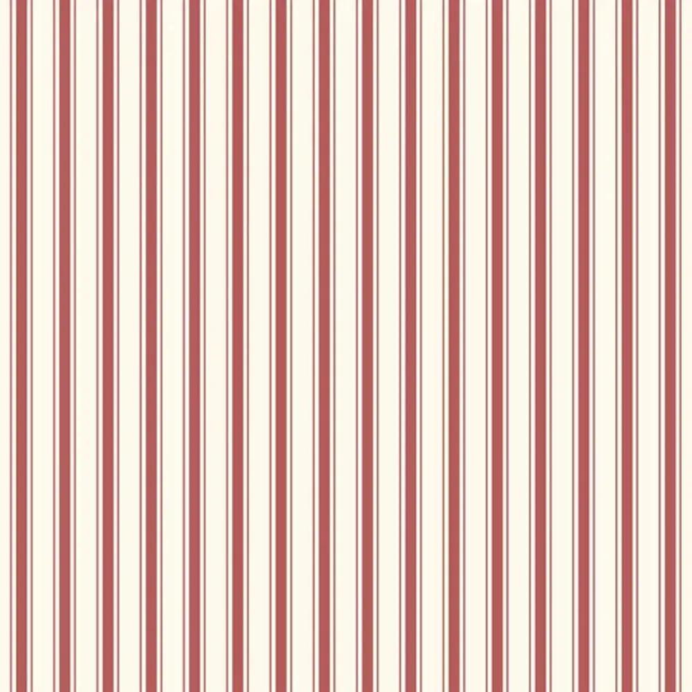 WallMantra Pinstripe Pattern Premium Quality Wallpaper Red