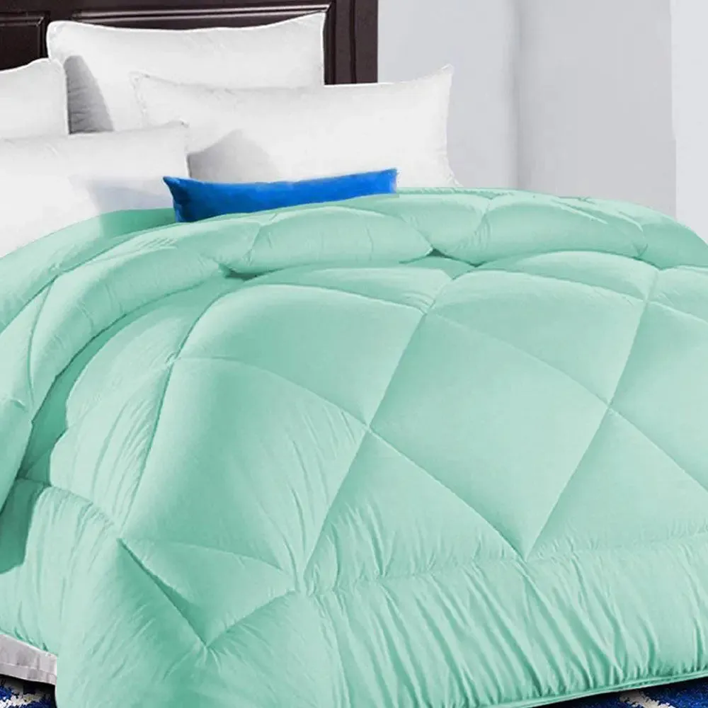 Pista Green Quilted Double Bed Comforter