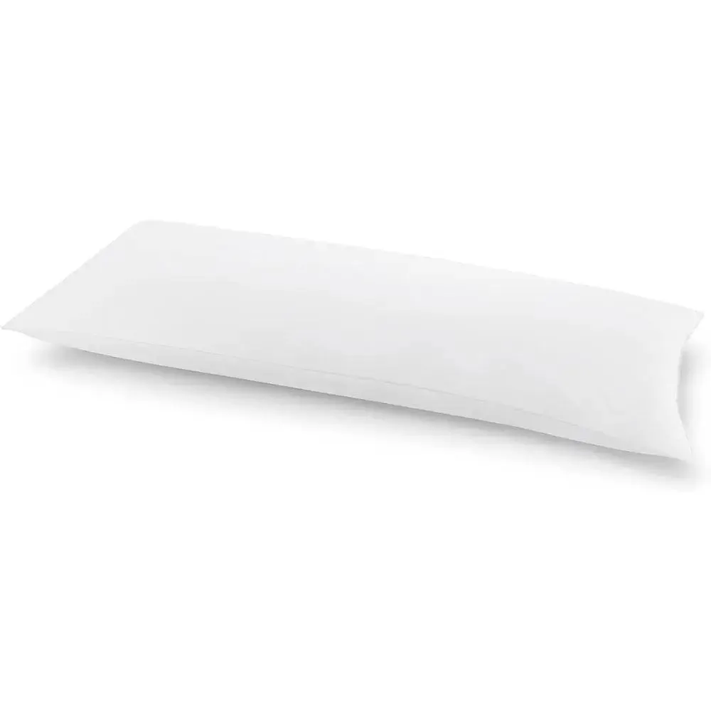 Plain White Poly-Fiber Body Pillow Set Of 1 (20" x 50")