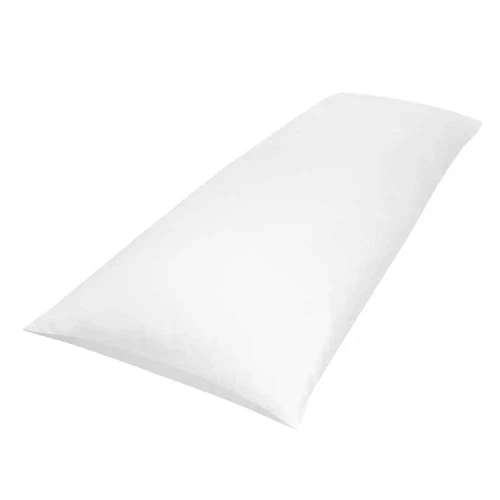 Plain White Poly-Fiber Body Pillow Set Of 1 (20" x 50")