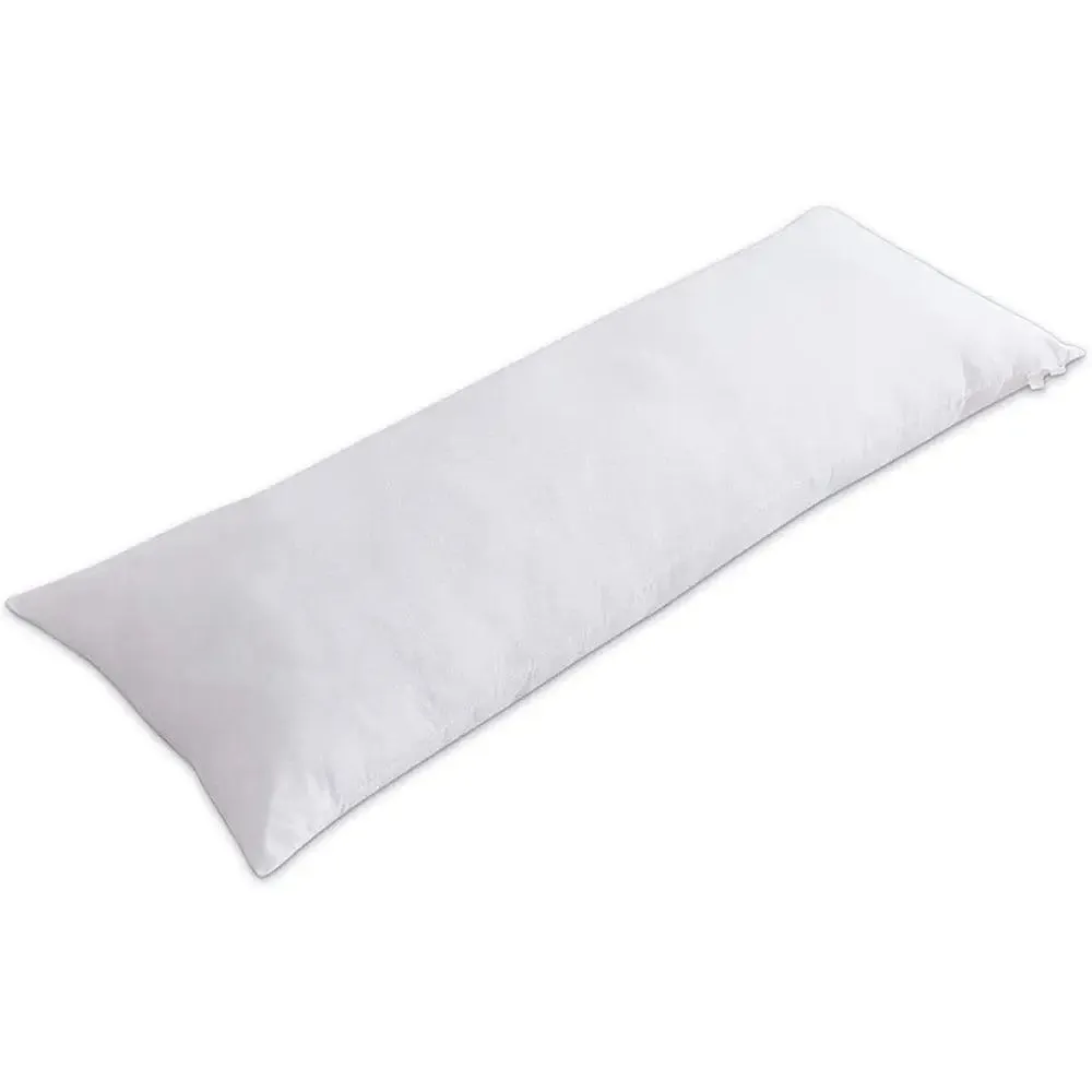 Plain White Poly-Fiber Body Pillow Set Of 1 (20" x 50")