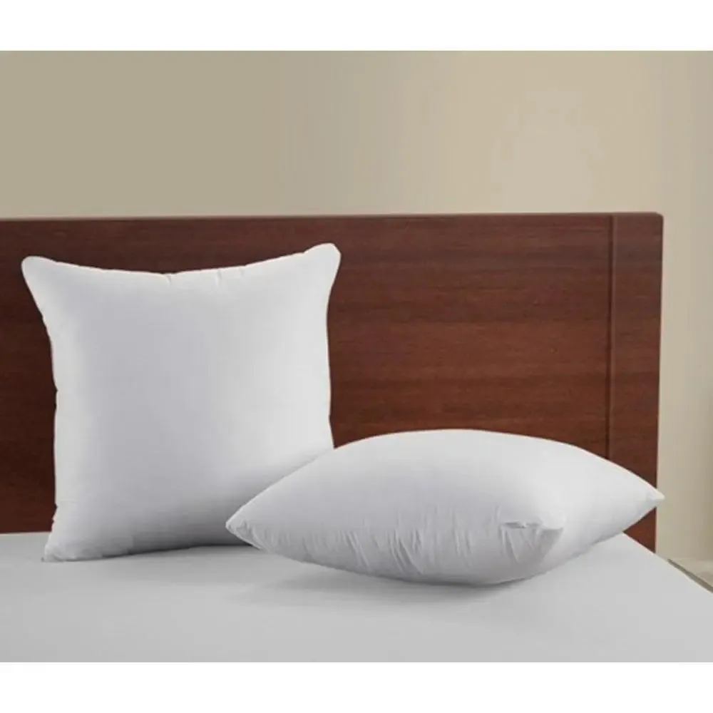 Plain White Poly-Fiber Cushion Fillers Set Of 2 (20" x 20")