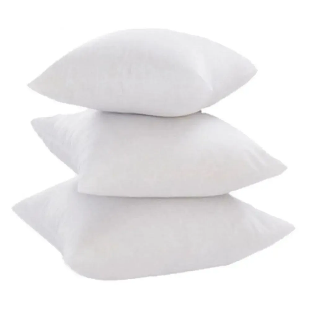 Plain White Poly-Fiber Cushion Fillers Set Of 2 (20" x 20")