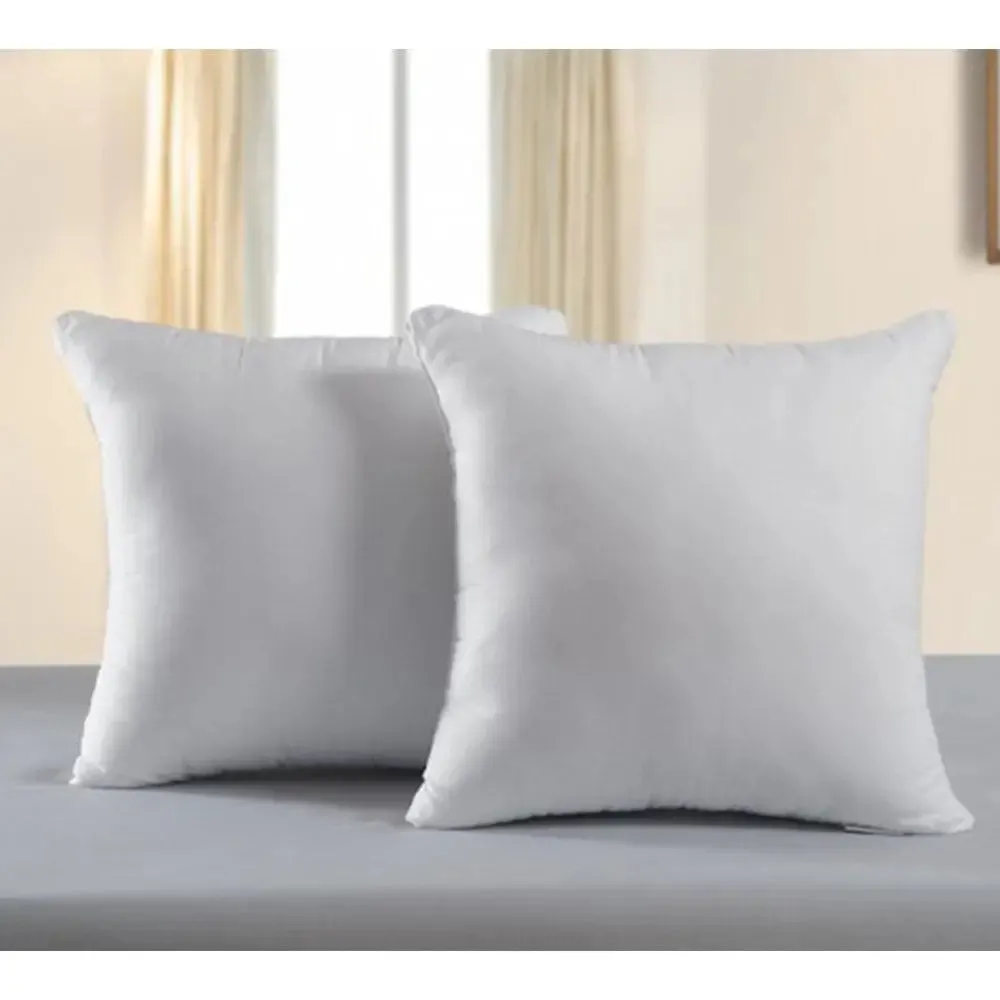 Plain White Poly-Fiber Cushion Fillers Set Of 2 (24" x 24")