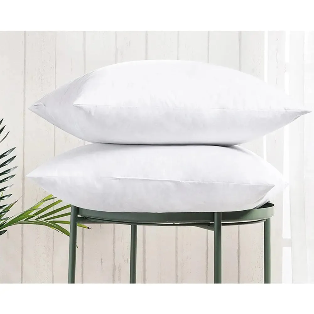 Plain White Poly-Fiber Cushion Fillers Set Of 2 (24" x 24")