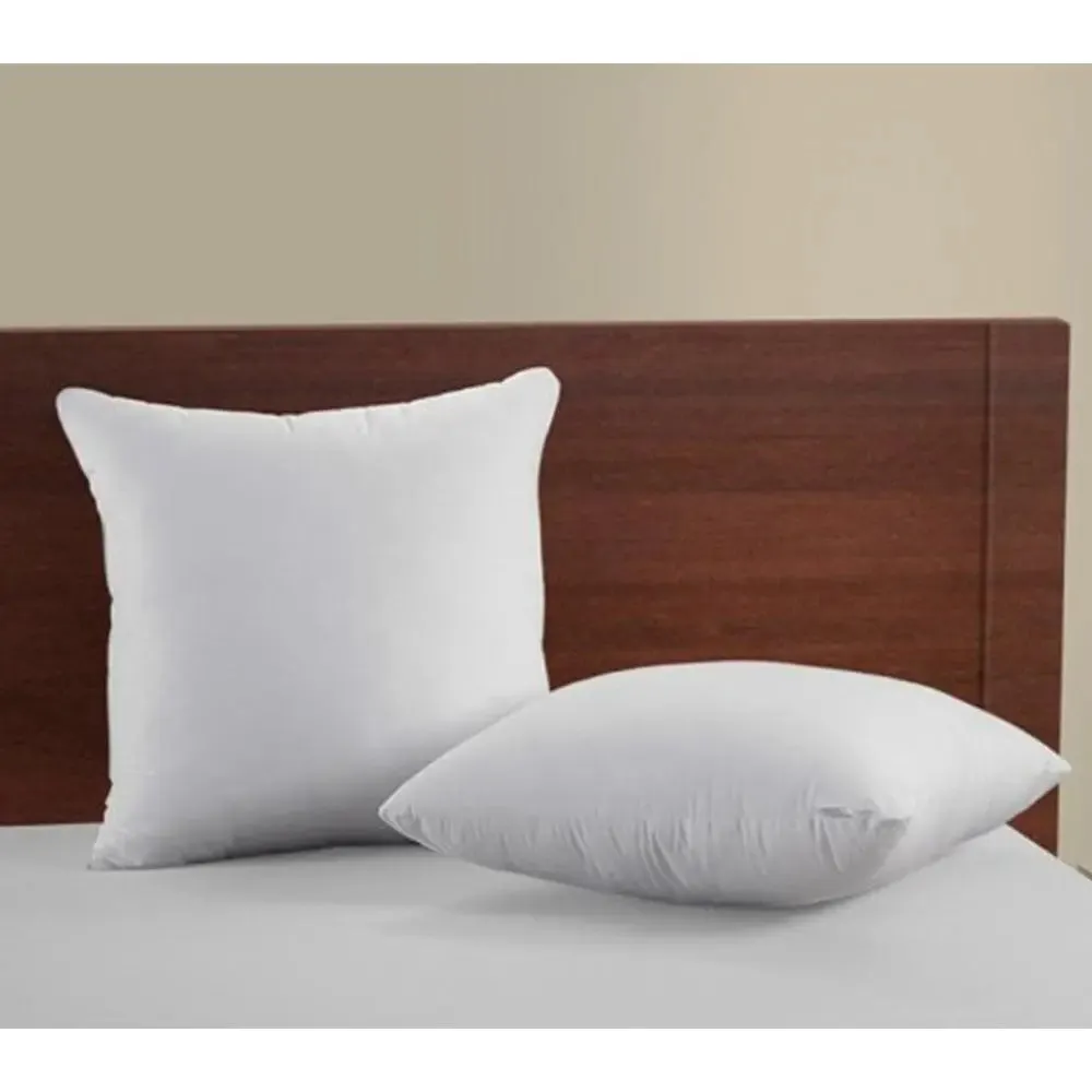 Plain White Poly-Fiber Cushion Fillers Set Of 2 (24" x 24")