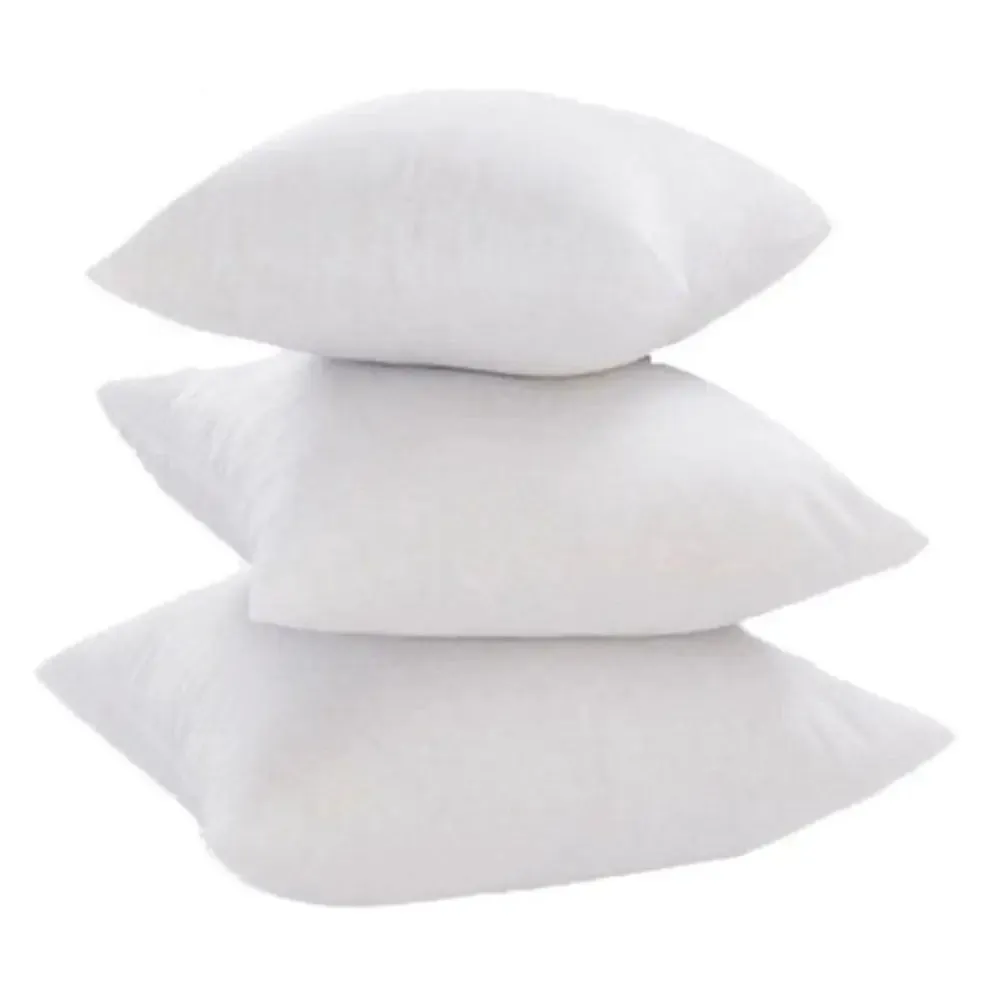 Plain White Poly-Fiber Cushion Fillers Set Of 2 (24" x 24")