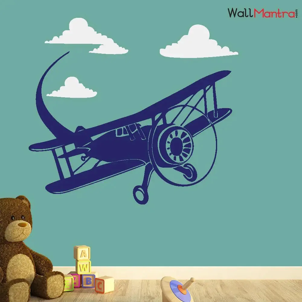 Plane Wall Sticker & Wall Decal For Kids Room