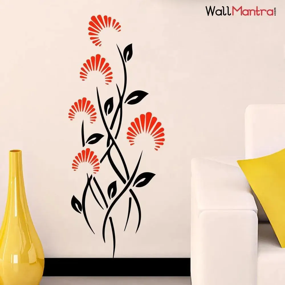 Plant Wall Sticker for Living Room, Bedroom, Office Decoration