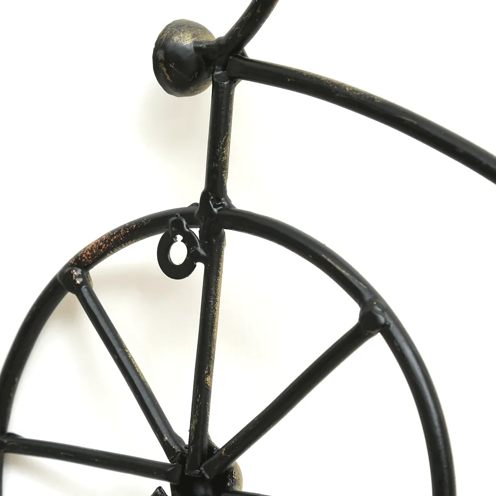Playful Bicycle Metal Wall Hook