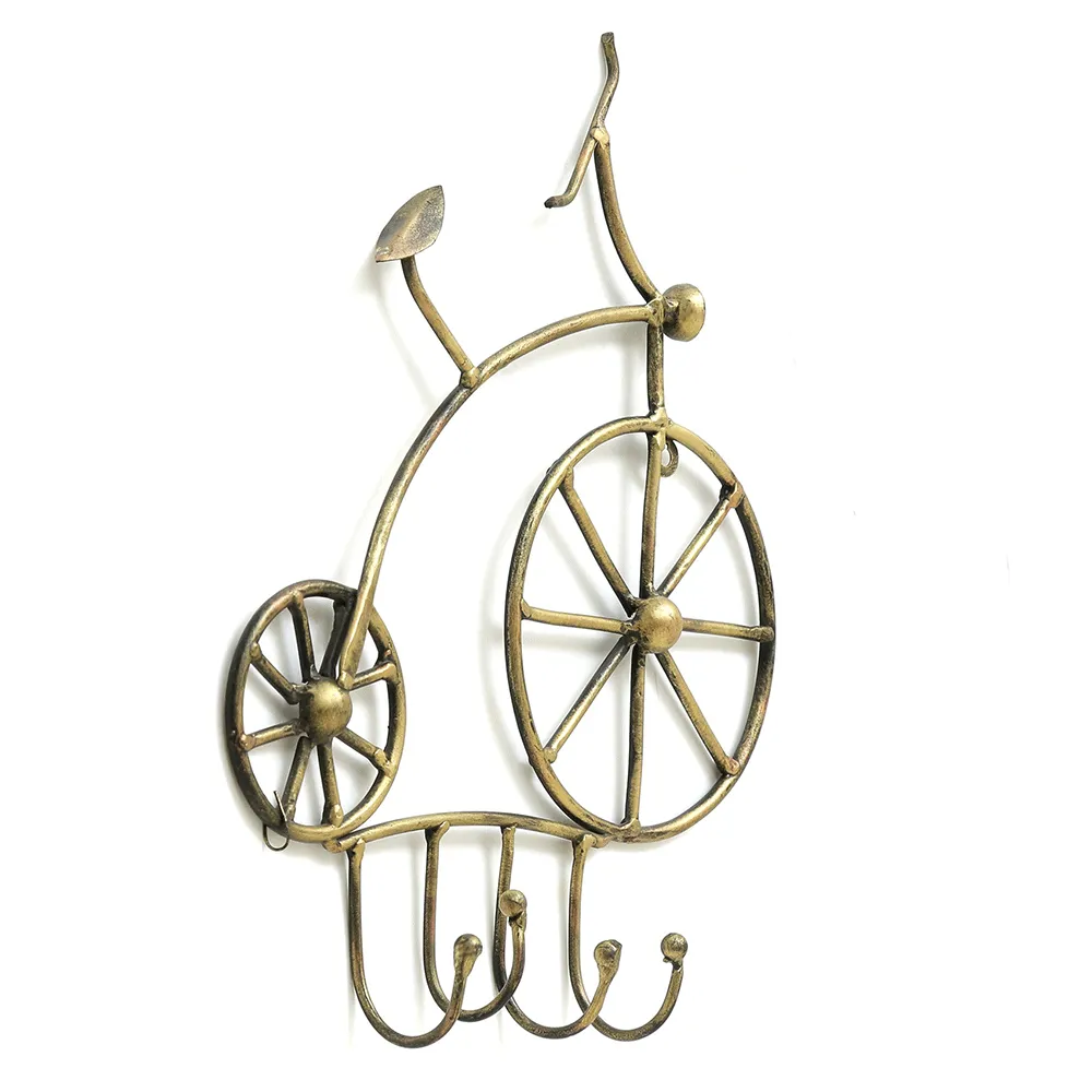 Playful Bicycle Metal Wall Hook
