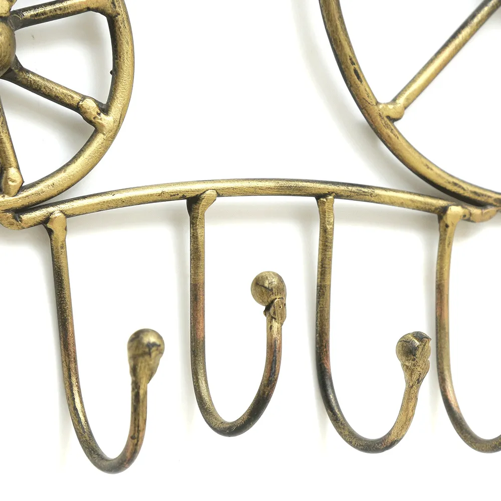 Playful Bicycle Metal Wall Hook