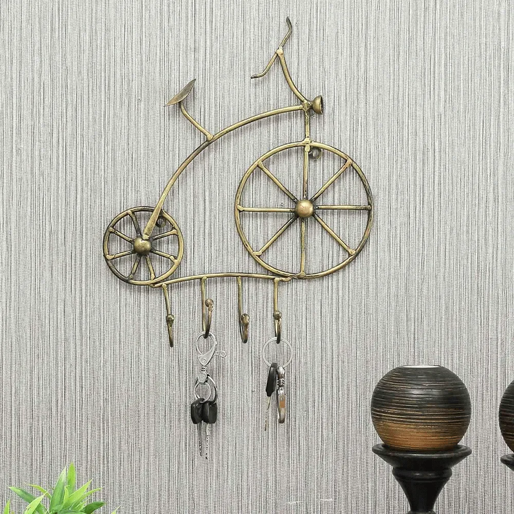 Playful Bicycle Metal Wall Hook