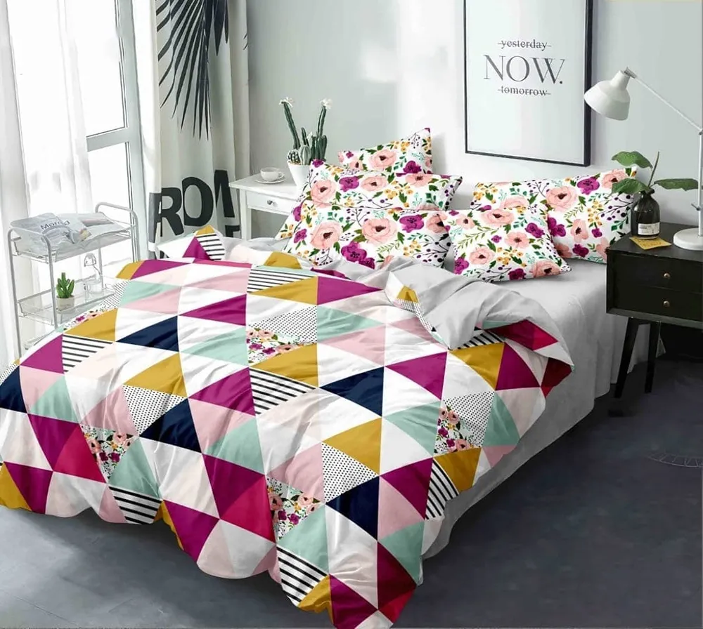 Playful Geometric Print Bed-in-a-Bag (Multicolor)