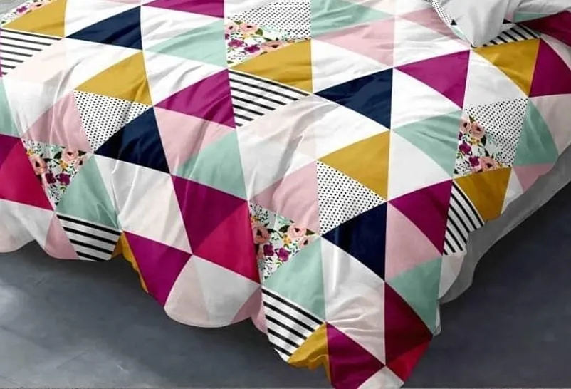 Playful Geometric Print Bed-in-a-Bag (Multicolor)