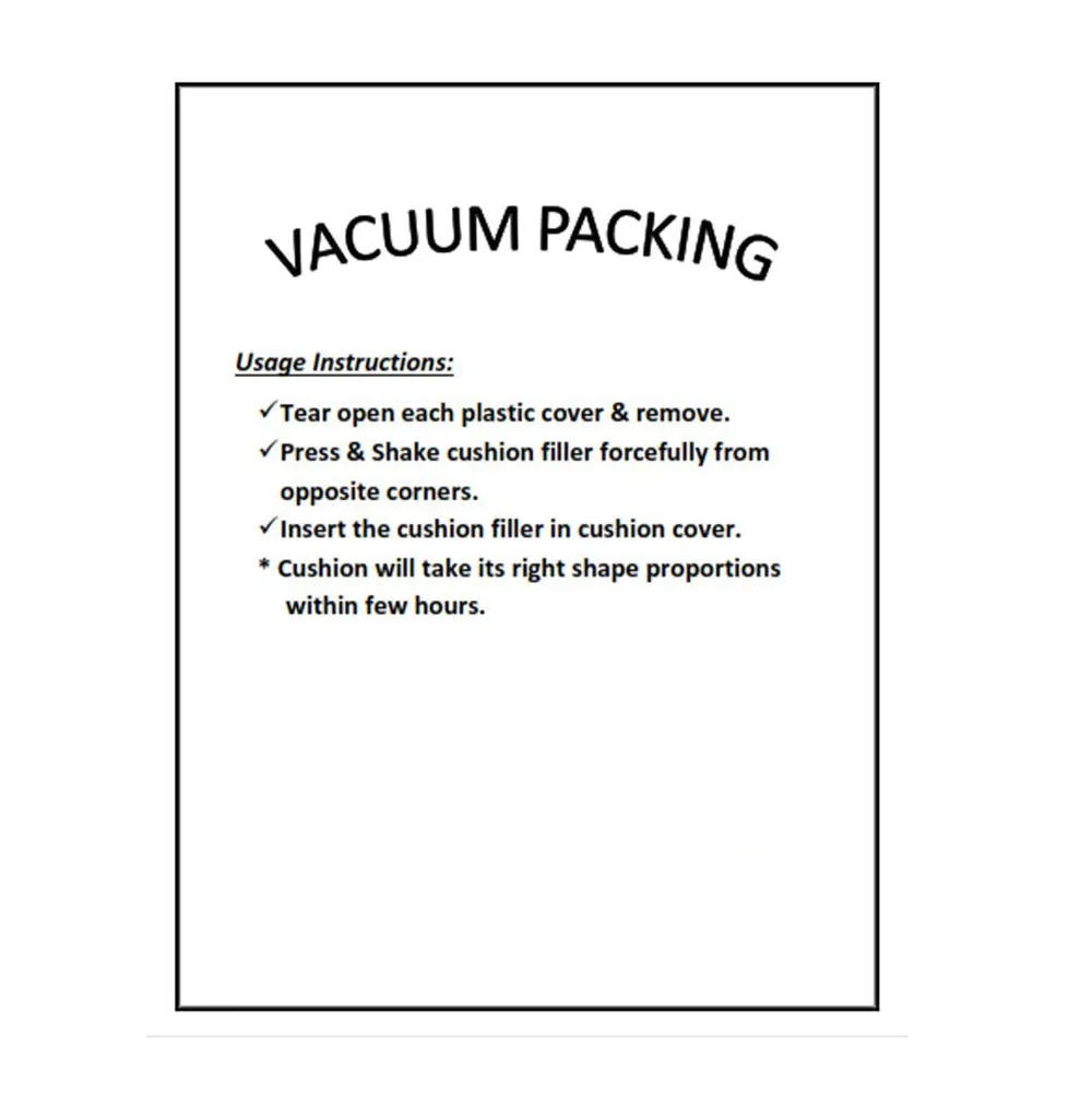 Plush Cushion Filler  22X22 Inch