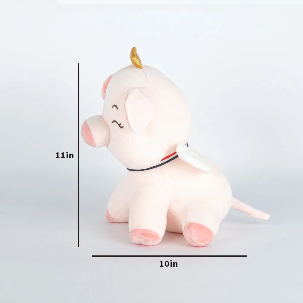 Plush Feel Happy Little Pig Soft Toy