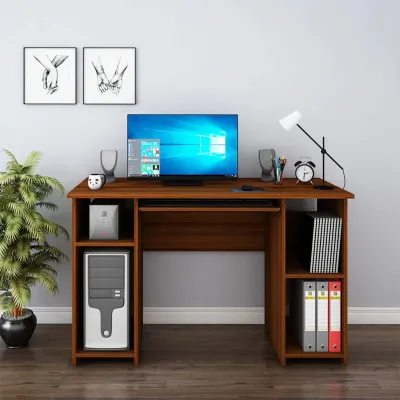 WallMantra Plywood Computer Desk – Walnut